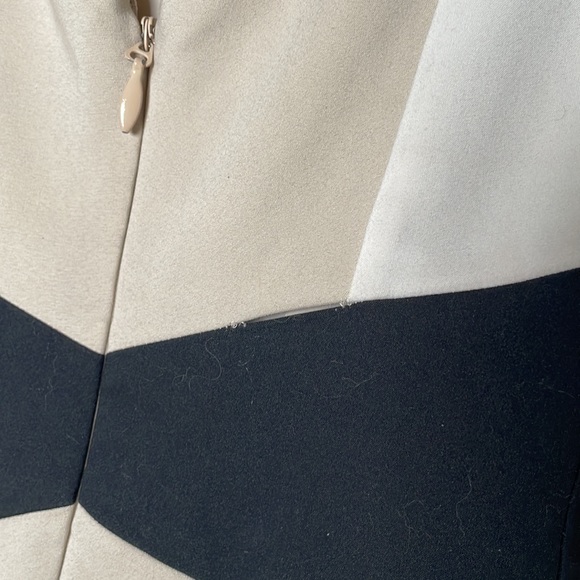 Bebe Dress 3 color Block tan white black Size 0, XS - Picture 7 of 7